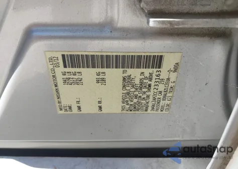 2012 Nissan Altima 2.5 S from USA, damaged, VIN 1N4AL2AP2CC233163